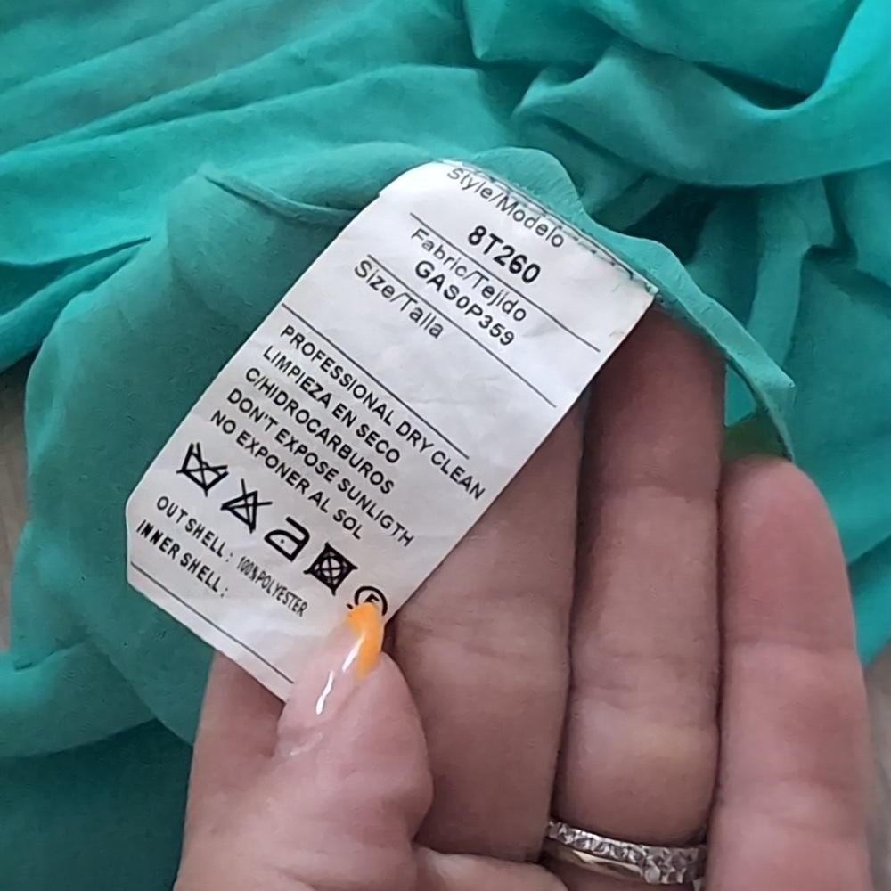 Rosa Clara Mermaid One Shoulder Gown Size 10 - Picture 13 of 13